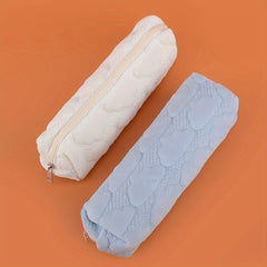 Small Fresh Pencil Case Short Plush Stationery Storage Bag