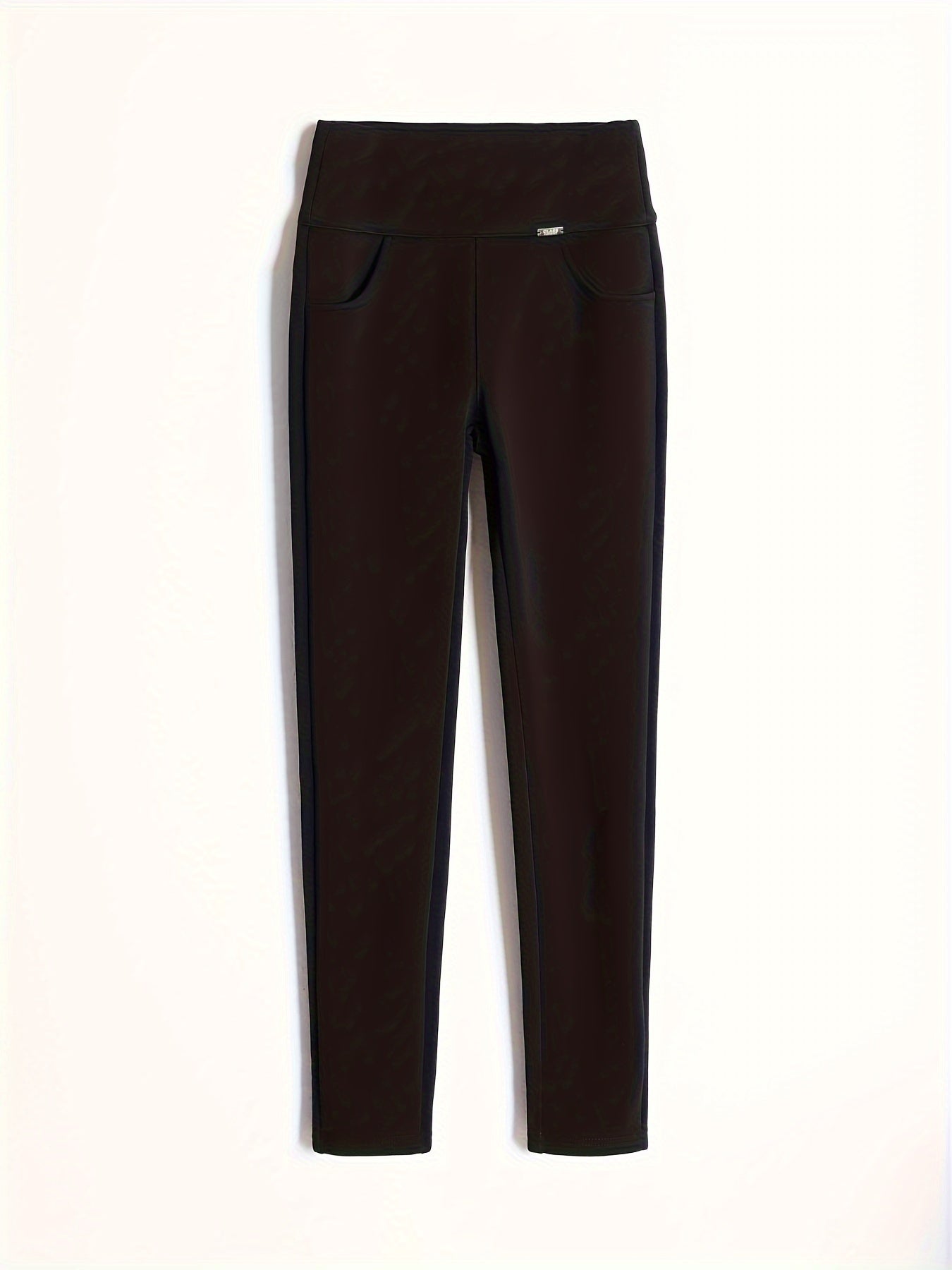 Plush Lined Thermal Pants Soft & Comfy Slim Elastic Tights