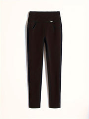 Plush Lined Thermal Pants Soft & Comfy Slim Elastic Tights