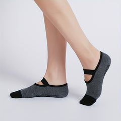 Yoga Socks with Non Slip Grips for Pilates Barre Ballet Training