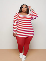 Long Sleeve T shirt & Pants Set Women's Medium Stretch 2pcs Set