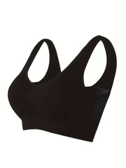 2pcs Wireless Sports Bras Breathable Running Workout Bra
