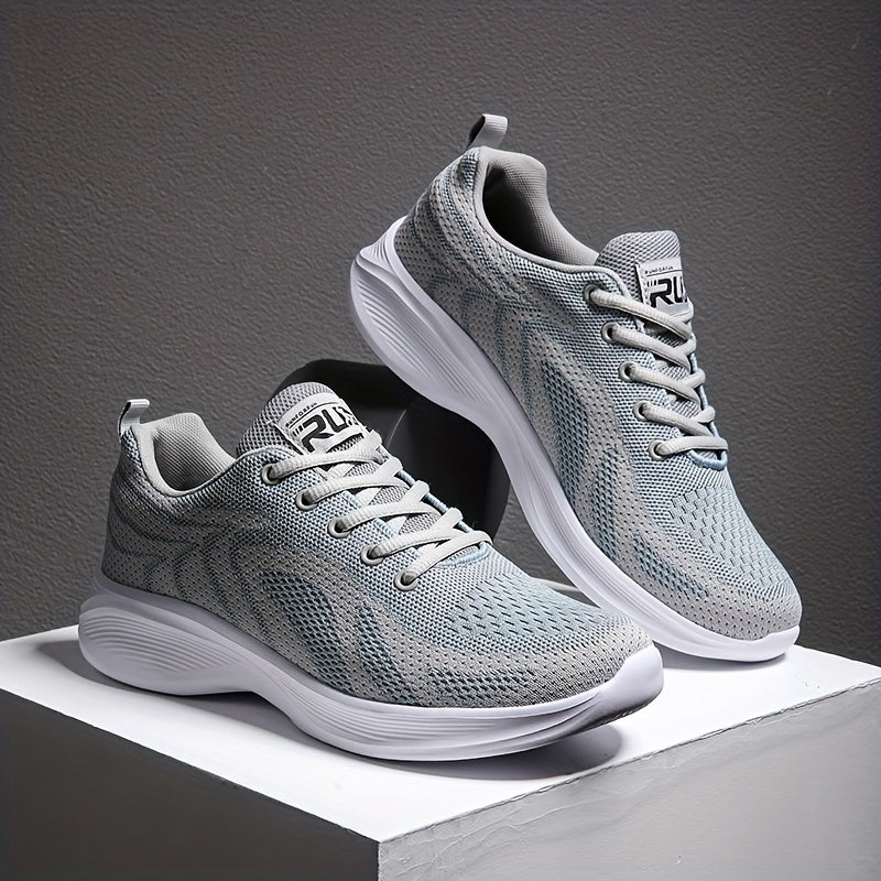 Men's Knit Running Shoes Breathable Soft Sole Sneakers