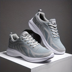 Men's Knit Running Shoes Breathable Soft Sole Sneakers