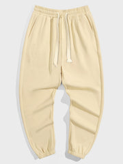 V sign Print Men's Sweatpants Casual Drawstring Jogger