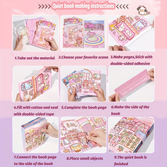Creative Cartoon Stickers Glitter Embellished for DIY Quiet Books