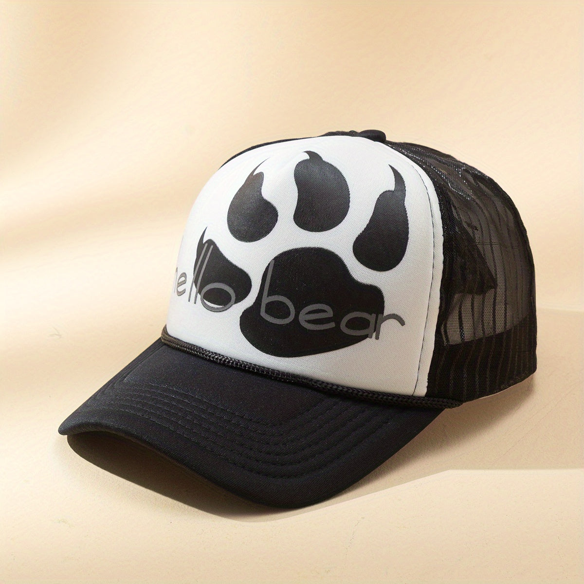Men's Hollow Bear Claw Sponge Baseball Cap