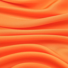 Orange Satin Bandana Square Scarf Neckerchief Hair Wrap