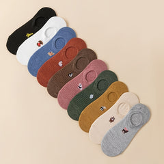 10pairs Invisible Boat Socks Women's Stockings