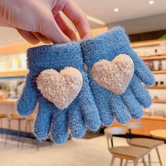Plush Warm Gloves for Boys & Girls, Up to 4 Years Old