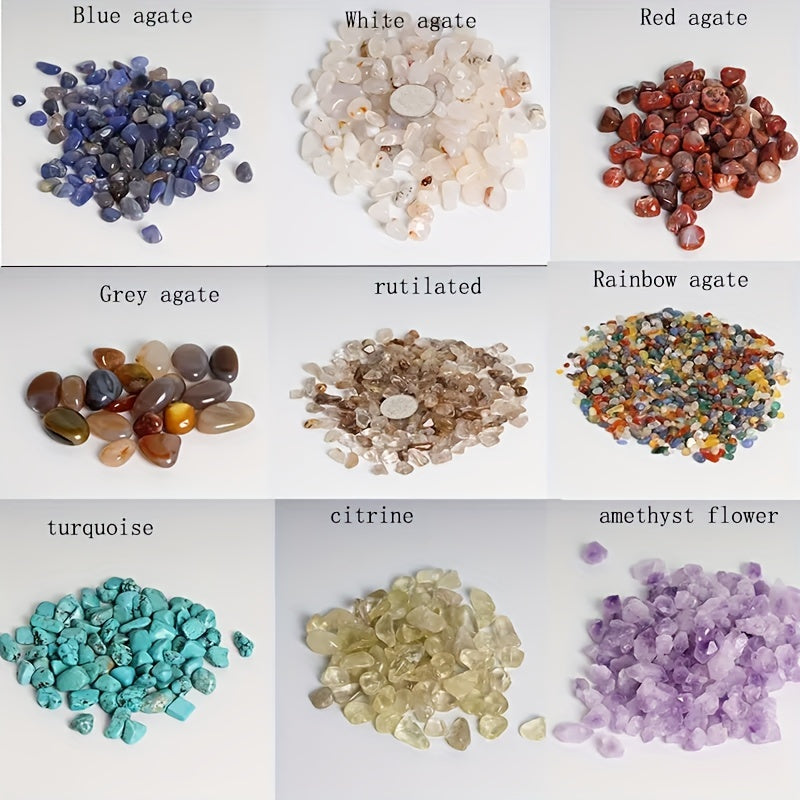 Natural Quartz Chips Crystal Gravels Gem Gravel Chip Polished Tumble Stones 50g