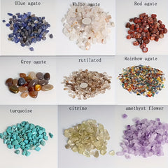 Natural Quartz Chips Crystal Gravels Gem Gravel Chip Polished Tumble Stones 50g