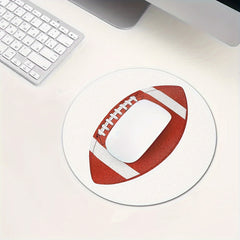 Rugby Printed Circular Anti Slip Mouse Pad