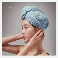 Soft Hair Drying Cap Microfiber Towel Anti Frizz Absorbent Quick Drying