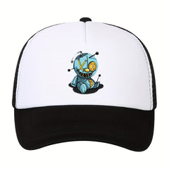 Outdoor Sunshade Baseball Cap Men's Cartoon Print Hat