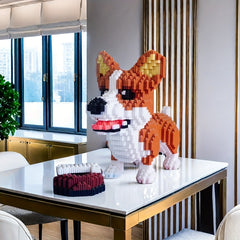 4000pcs Corgi Dog Building Blocks Set Cute Cartoon Animals Interlocking Bricks