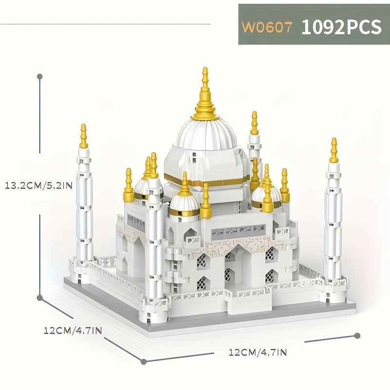1100 pcs Taj Mahal Castle micro diamond building blocks