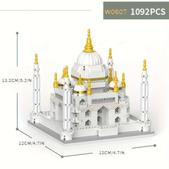 1100 pcs Taj Mahal Castle micro diamond building blocks