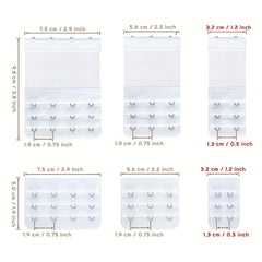 9pcs Bra Strap Extenders Comfortable Adjustable Band Women's Lingerie Accessorie