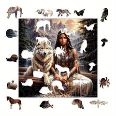 Wooden Animal Puzzles for Family Fun Christmas Halloween Birthday Adult Relax