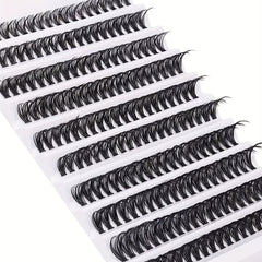 Wispy Natural Look Individual Lashes D Curling DIY Cluster Eyelash Extension