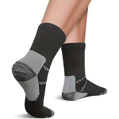 3 Pairs Compression Crew Socks 15-20 mmHg Support Recovery
