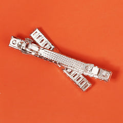Crystal Hairpin Barrette Bridal Rhinestone Hair Clips Ponytail Holder