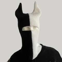 Knit Balaclava Headgear for Winter Hip Hop Style
