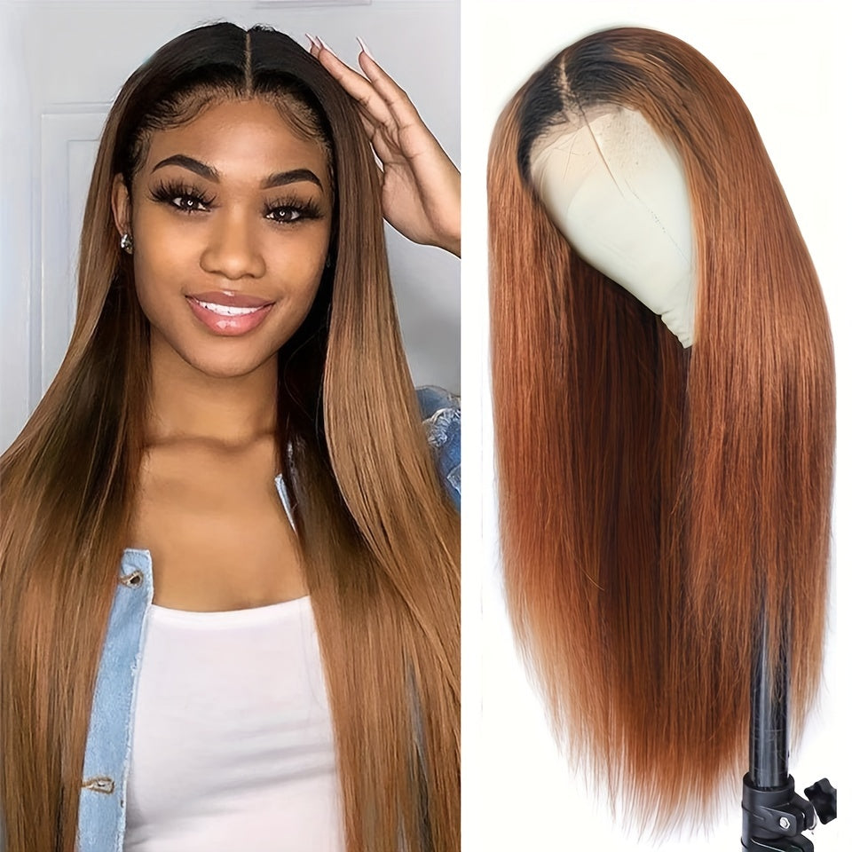 T1B 30 Straight Human Hair Wigs 4x4 Lace Front Human Hair Wigs