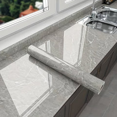 Marble Pattern Self Adhesive Wallpaper for Kitchen Countertop