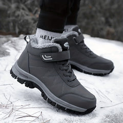 Snow Shoes Wear Resistance Non Slip Plush Lined Furry Slip On Snow Boots