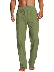 Men's Drawstring Cotton Loose Waistband Pants