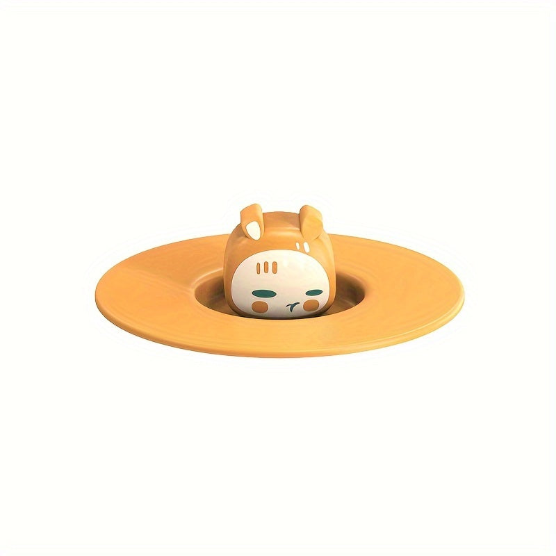 Cartoon Silicone Cup Cover Non-slip Dustproof Tea Cup Lid