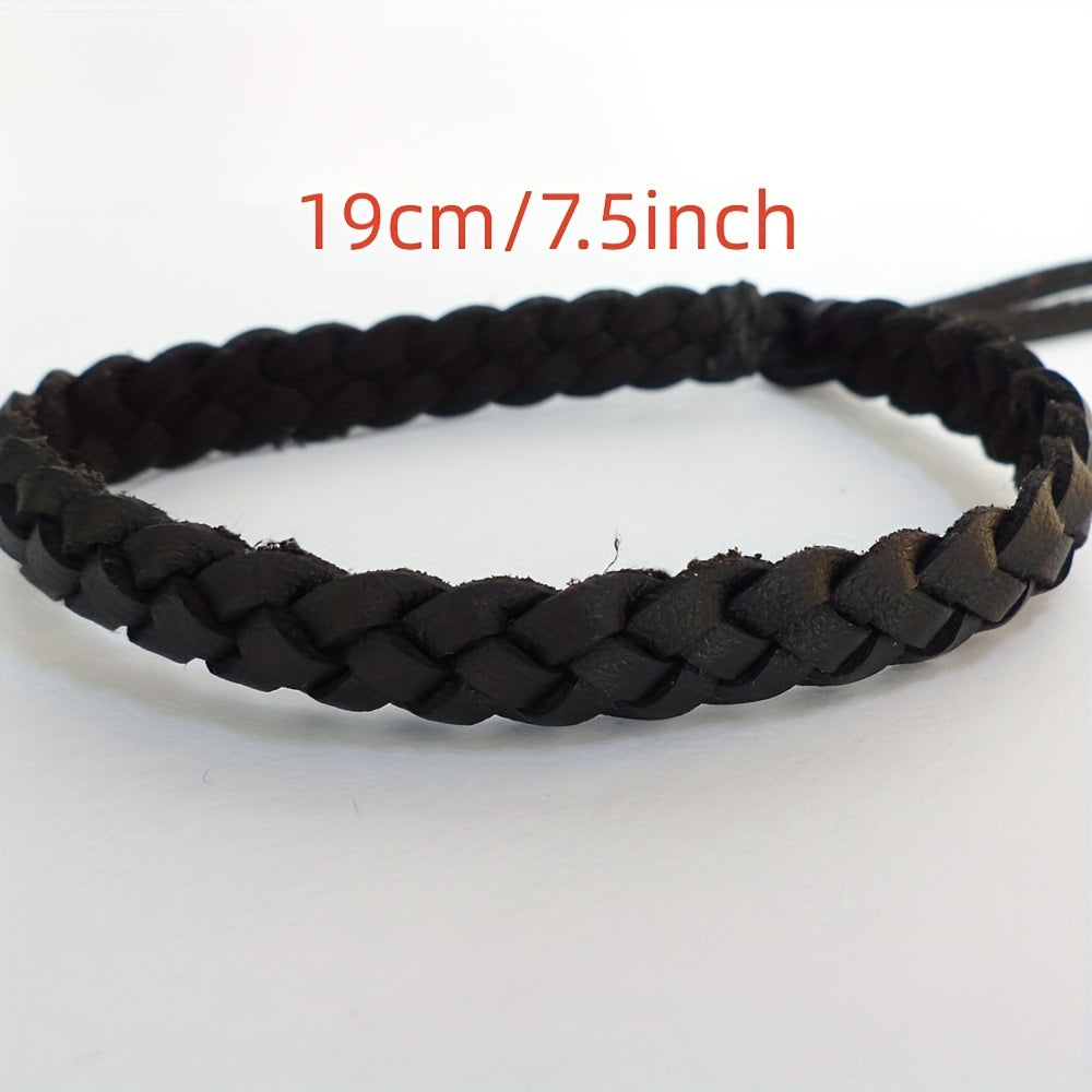 Adjustable Two Tone Braided Bracelet for Everyday Wear