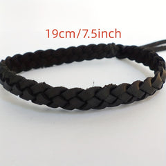 Adjustable Two Tone Braided Bracelet for Everyday Wear