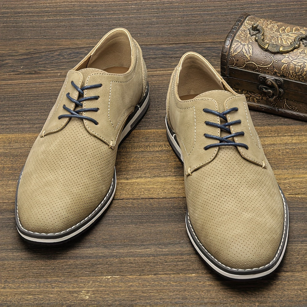 Men's Derby Shoes Lace up Front Dress Shoes For Men Office Business
