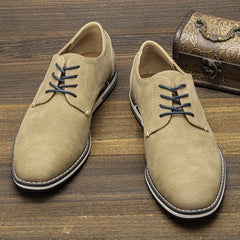 Men's Derby Shoes Lace up Front Dress Shoes For Men Office Business
