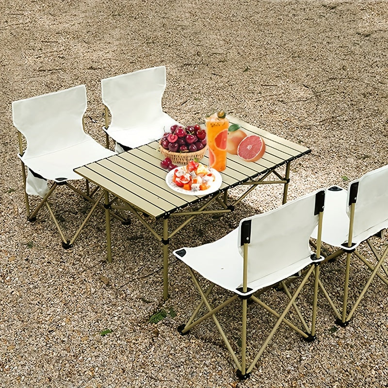 Portable Folding Chair for Outdoor Activities with Carry Bag and Side Pocket