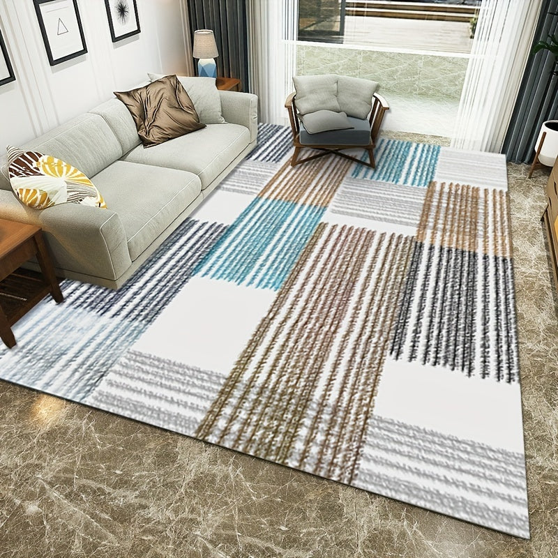 Modern Geometric Area Rug Soft Comfortable Nordic Carpet Machine Washable