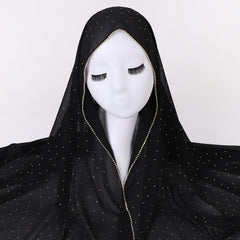 Rhinestone Chiffon Hijab Scarf Shawl Head Wrap Turban Sunscreen Towel