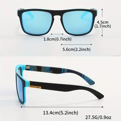 2pcs Men's Casual Square Frame Sunglasses UV Protection