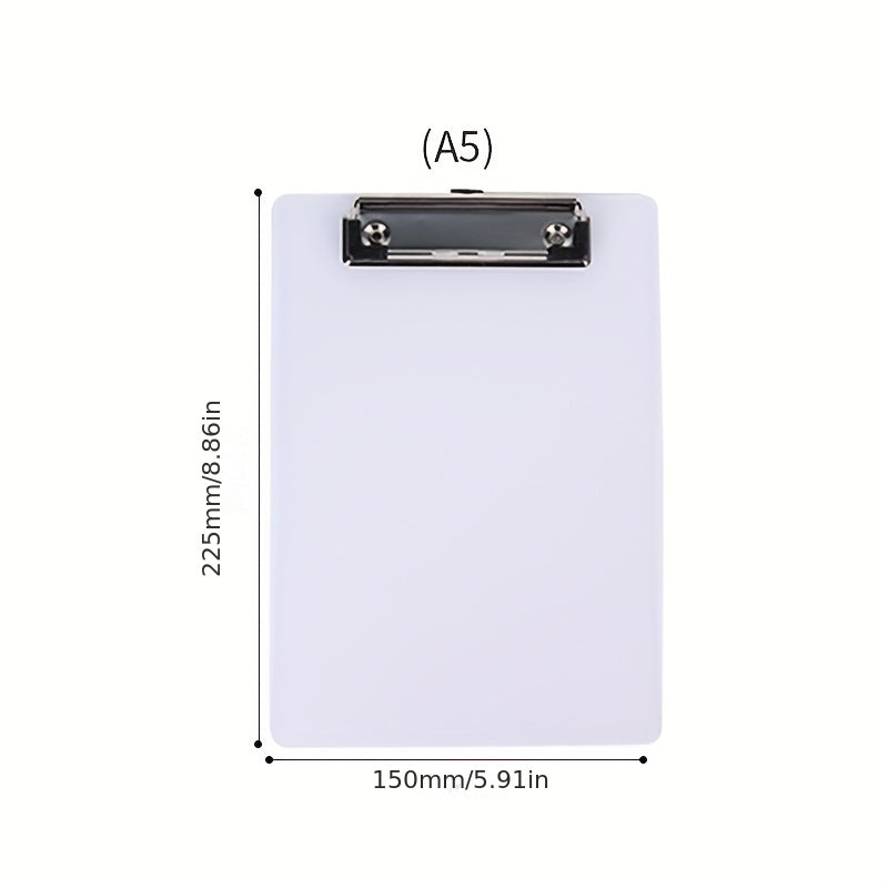 Transparent Minimalist Clipboard Writing Pad Office Folder