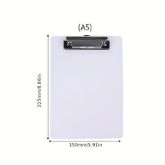 Transparent Minimalist Clipboard Writing Pad Office Folder
