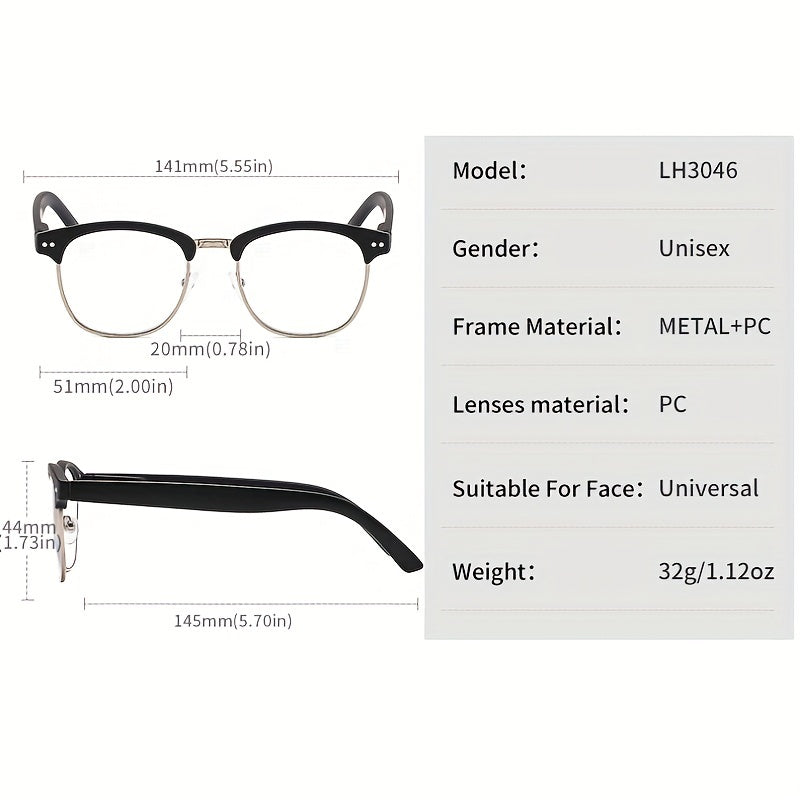 Retro Classic Reading Glasses Anti Light Glasses Men Women Accessory