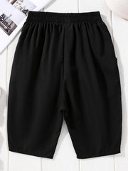 Boys Summer Shorts Loose Elastic Waist with Pockets