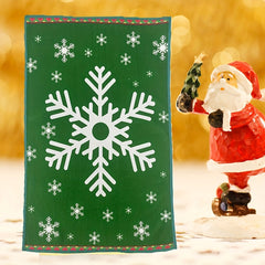 Christmas Pattern Fingertip Towel Soft Absorbent Hand Wipe