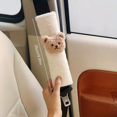 Car Seat Belt Shoulder Cover for Kids Winter Neck Protection