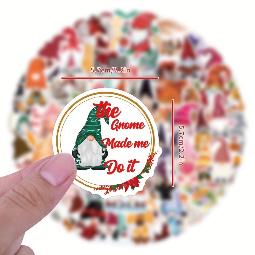 120pcs Gnome Stickers Pack Vinyl Waterproof Decals for Teens Adults