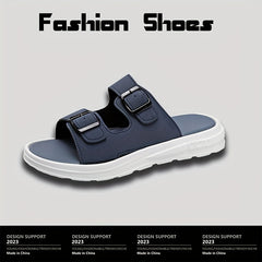 Men's Non Slip Platform Slides Comfortable Cloud Slides