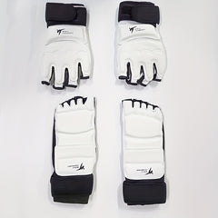 1 Pair Hand Guards And 1 Pair Foot Guards - Taekwondo Gloves And Foot Guards